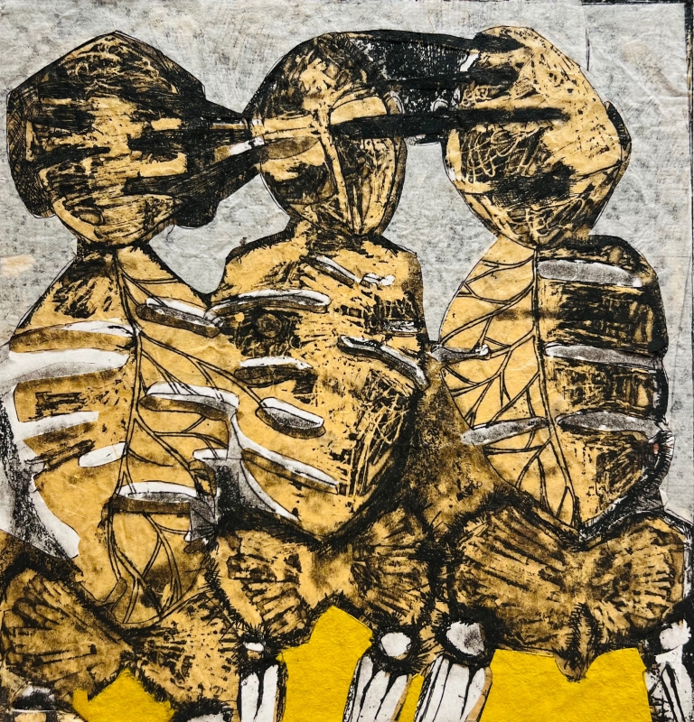 Hear no see no speak no by artist Melissa Wen Mitchell